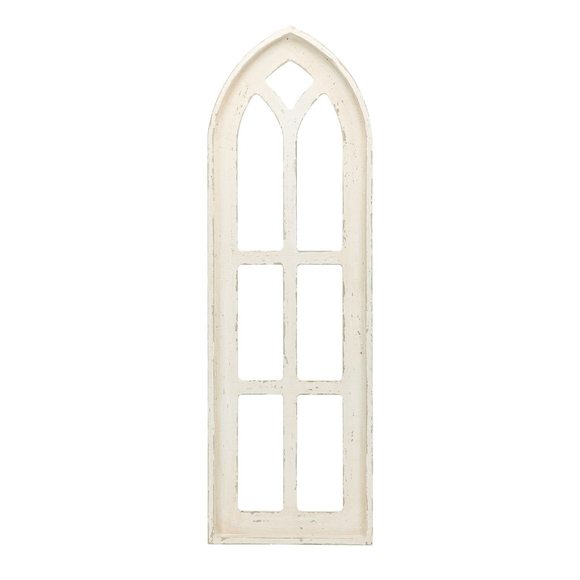 Arched Wooden Window Frame Wall Decoration, Rustic Farmhouse Wood Window Pane😺 - Picture 1 of 7
